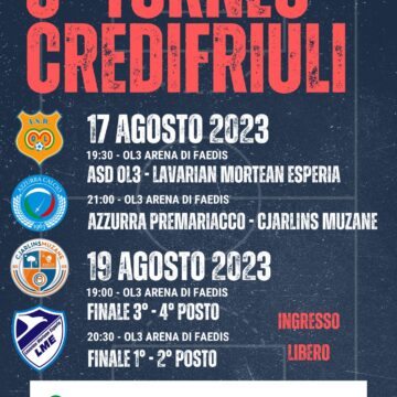 Torneo CrediFriuli alla terza edizione.